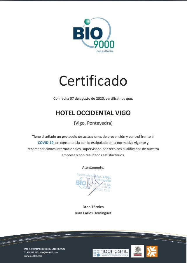 Hotel Occidental Vigo Exterior foto